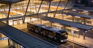 Międzynarodowy dworzec autobusowy centrum przesiadkowe Sądowa w Katowicach